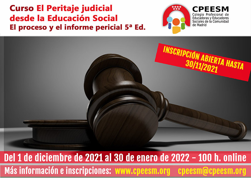 Curso CPEESM Peritaje judicial desde la Educación Social