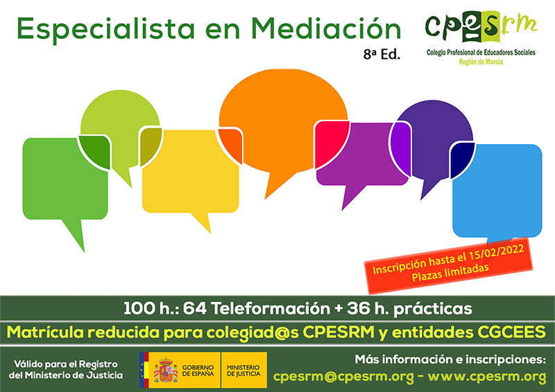 Becas para Especialista en Mediación CPESRM 8ª Ed.