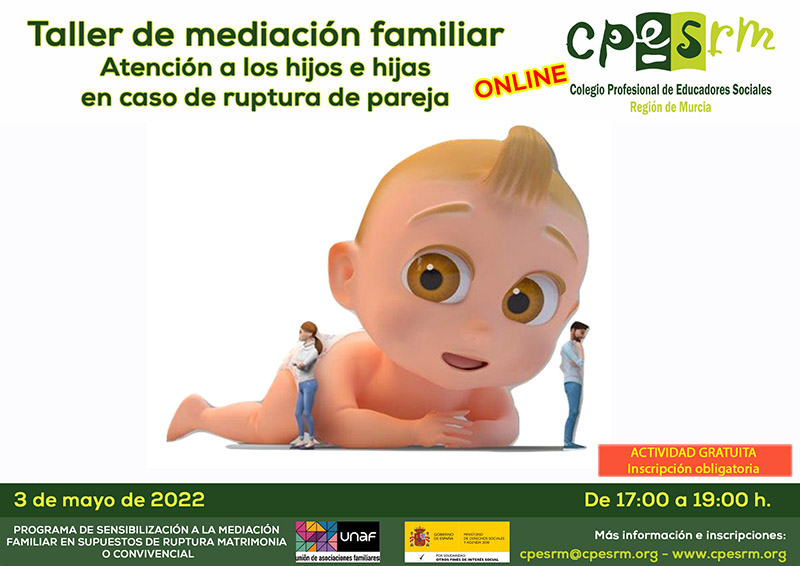 Taller de mediación familiar: atención a los hijos/as en caso de ruptura