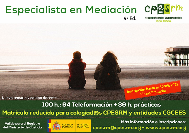 Sorteo de becas 9º Especialista en Mediación CPESRM