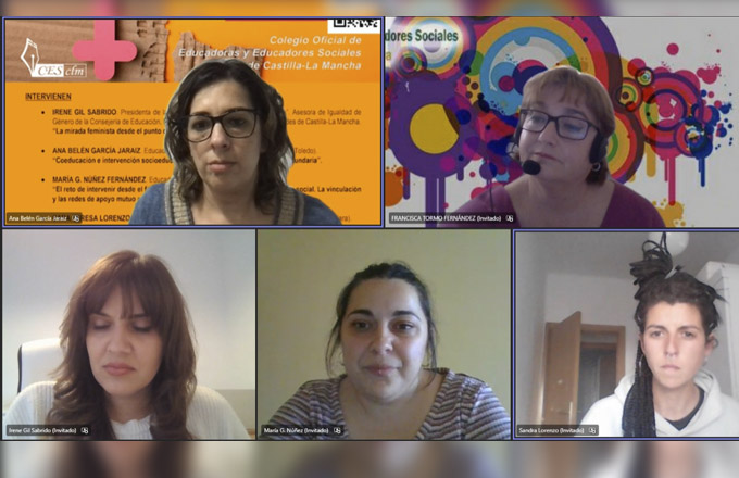 Participación en el Webinario Intervención Social y Educativa desde el Feminismo