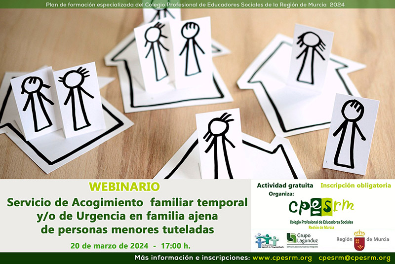 Webinario CPESRM sobre Acogimiento familiar temporal y/o de Urgencia